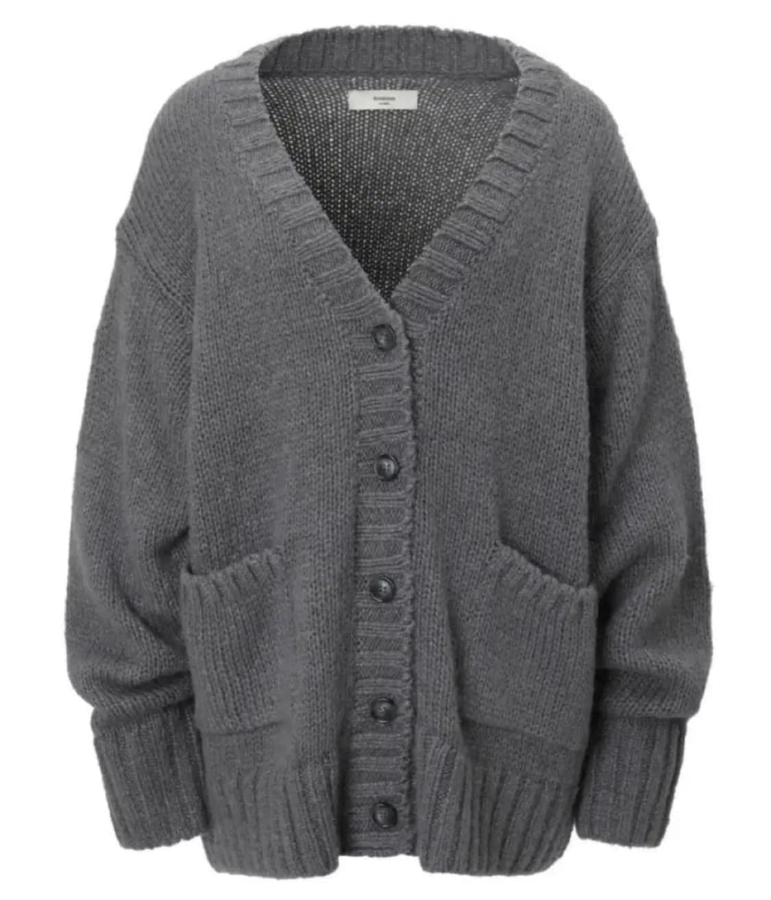 쓰리타임즈 루즈 피넛 가디건 상품이미지1