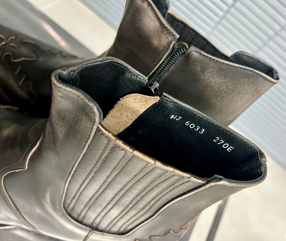 워싱누벅카키블랙  웨스턴부츠 270 상품이미지10