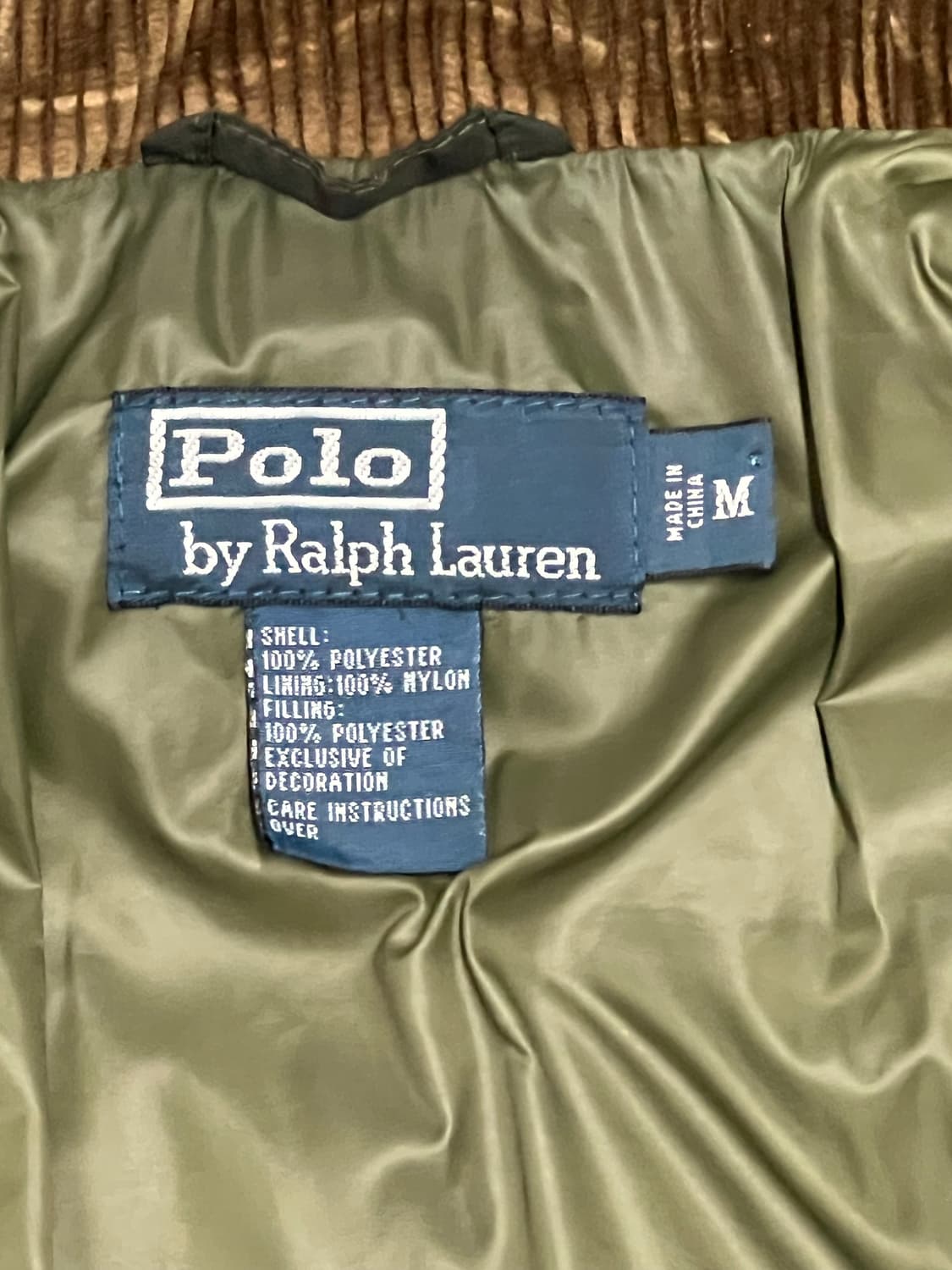 폴로랄프로렌 카키 퀄팅 점퍼M 상품이미지6