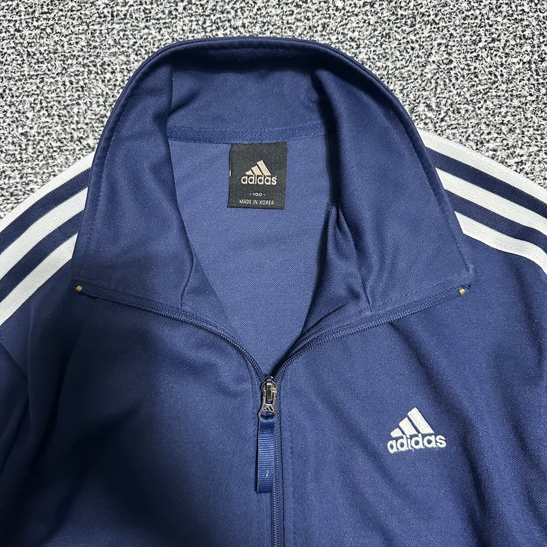 (100) 아디다스 삼선 트랙탑 네이비 져지 상품이미지2