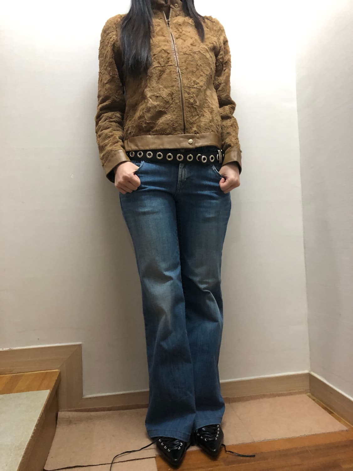 빈티지 브라운 양가죽 자켓 상품이미지5