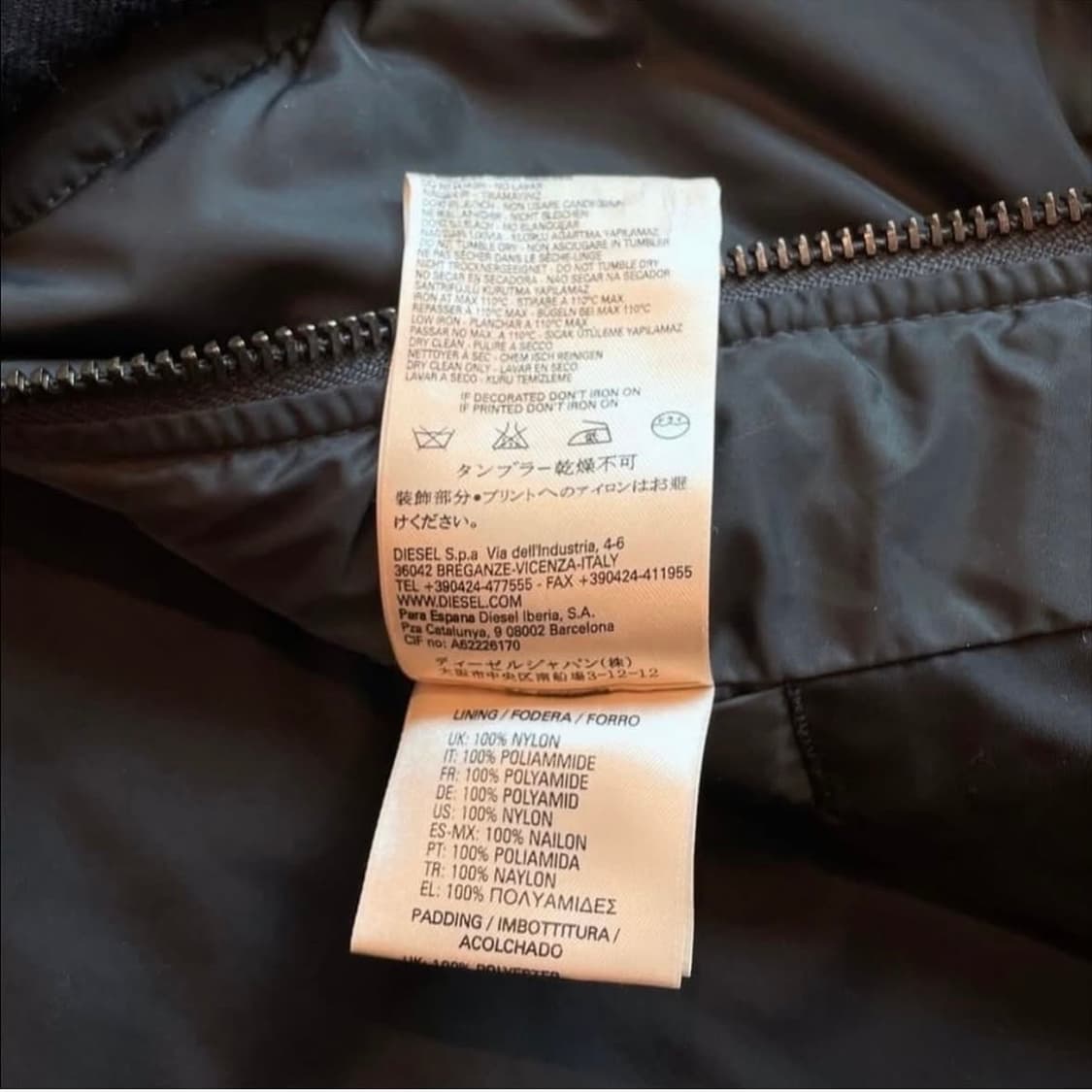 디젤 바이커 후드포켓 패딩자켓 상품이미지10