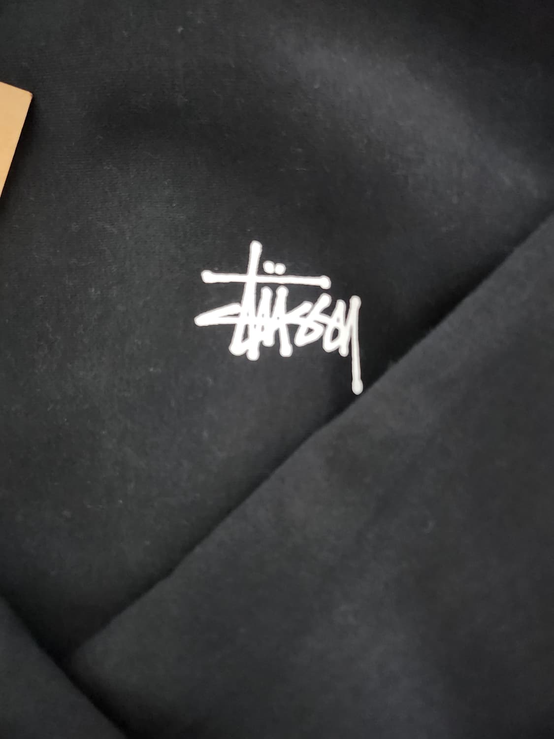 스투시 기모 블랙 후드 집업 상품이미지2