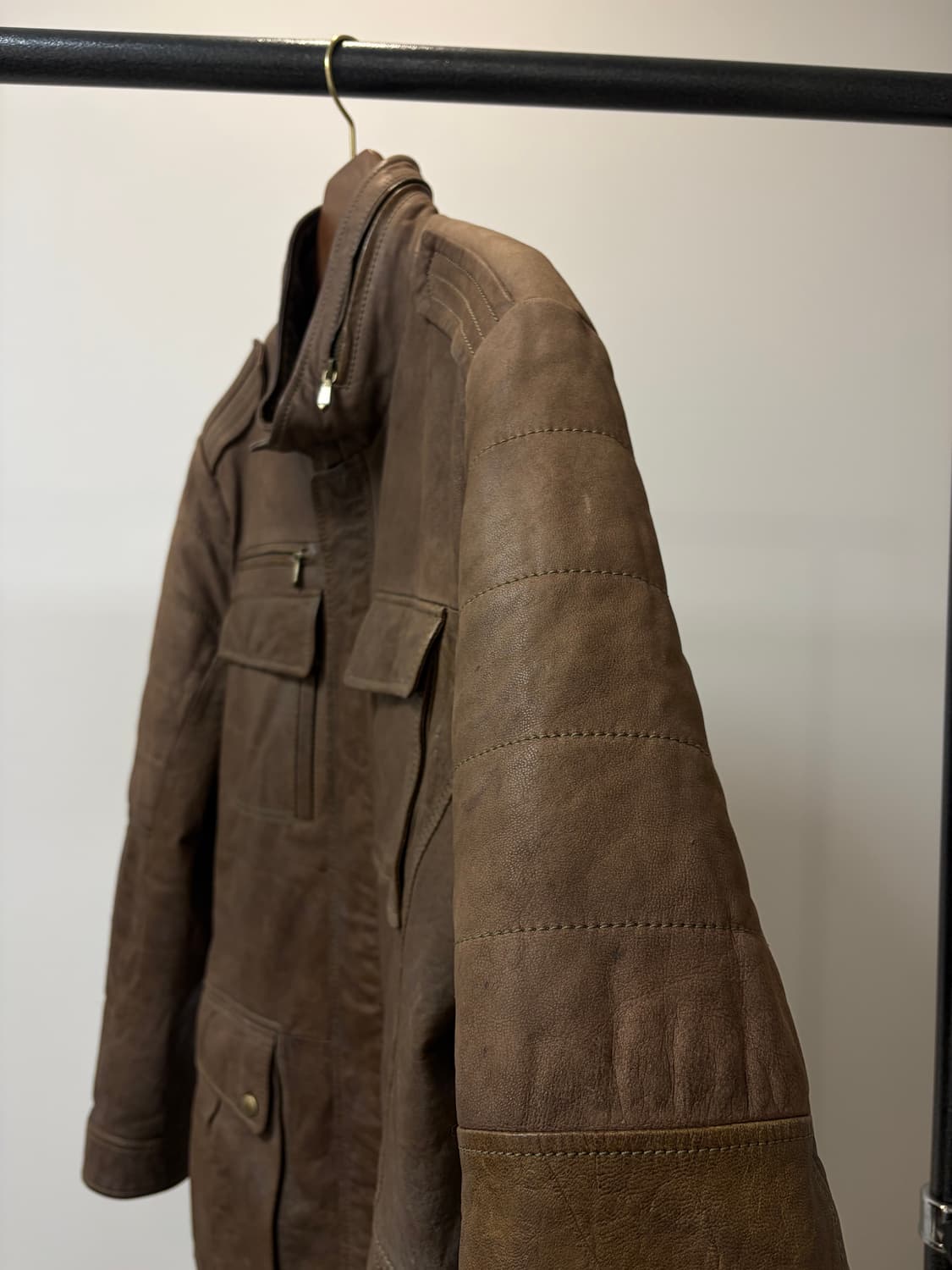 (105) 프랑코 페라로 브라운 양가죽 필드자켓 상품이미지2