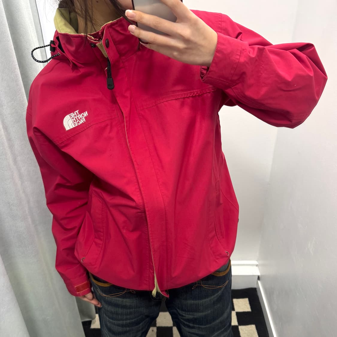 노스페이스 핑크 고어텍스 바람막이 자켓 상품이미지1