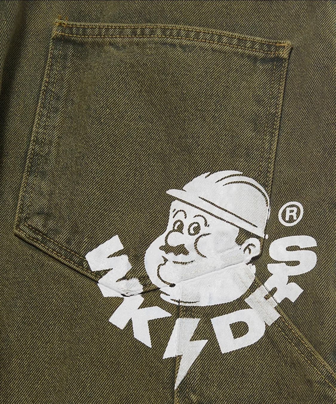 위캔더스 워커팬츠 WKNDRS WORKER PANTS 카키 (새상품) 상품이미지4