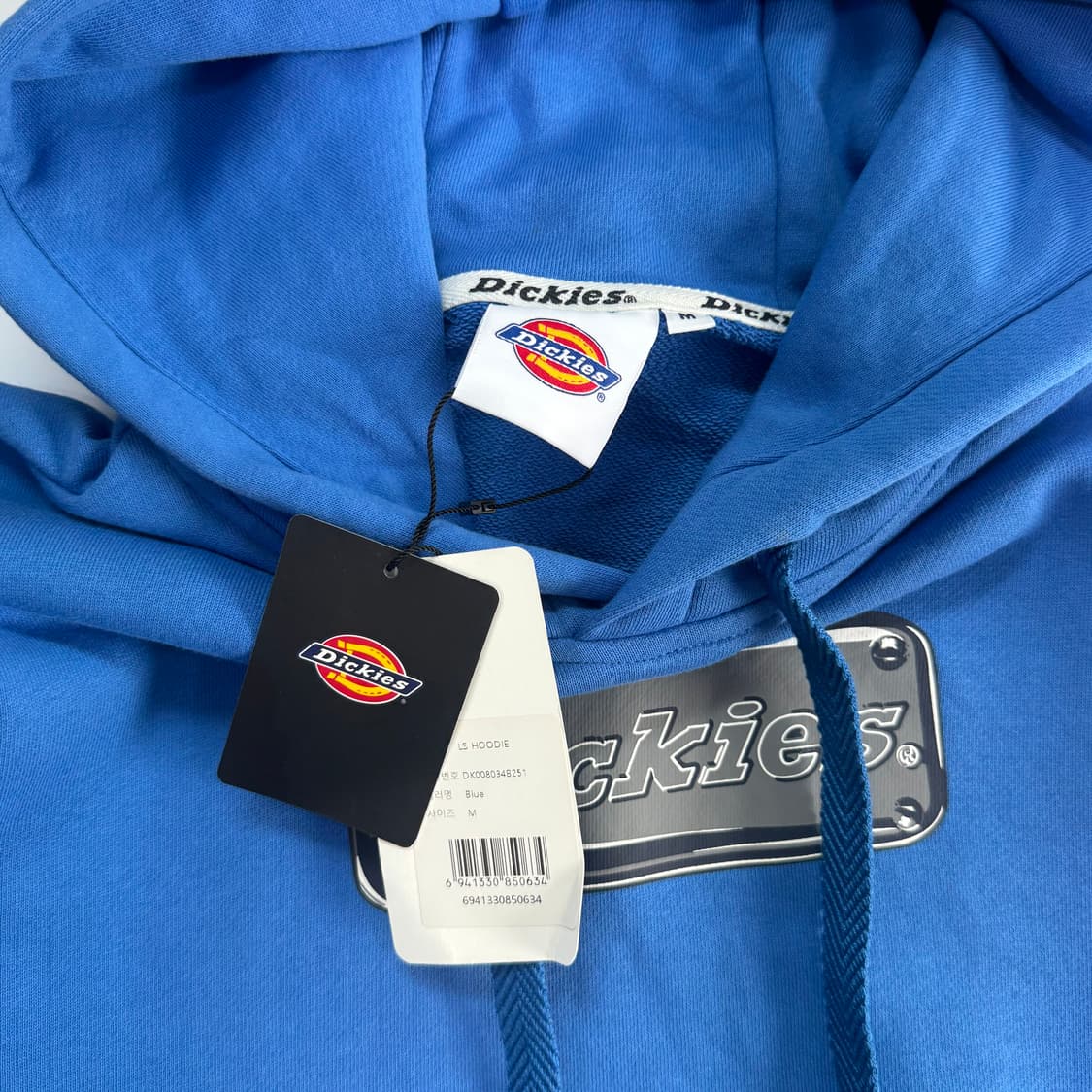 Dickies 디키즈 사이드 로고 블루 후드티  상품이미지6