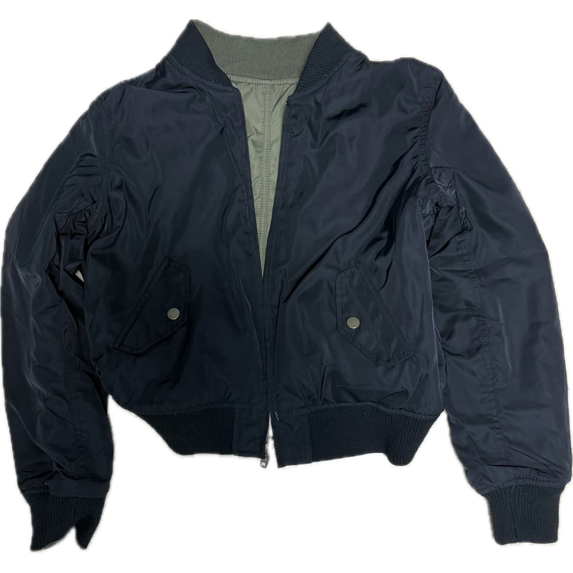 Japanese vintage 리버시블 크롭 항공 점퍼 상품이미지3
