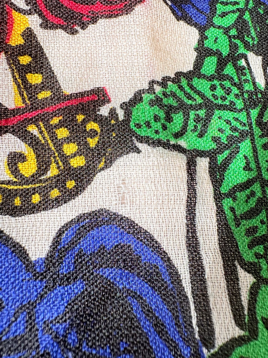 미치코 런던 코시노 빈티지 장미꽃 패턴 스카프 상품이미지4