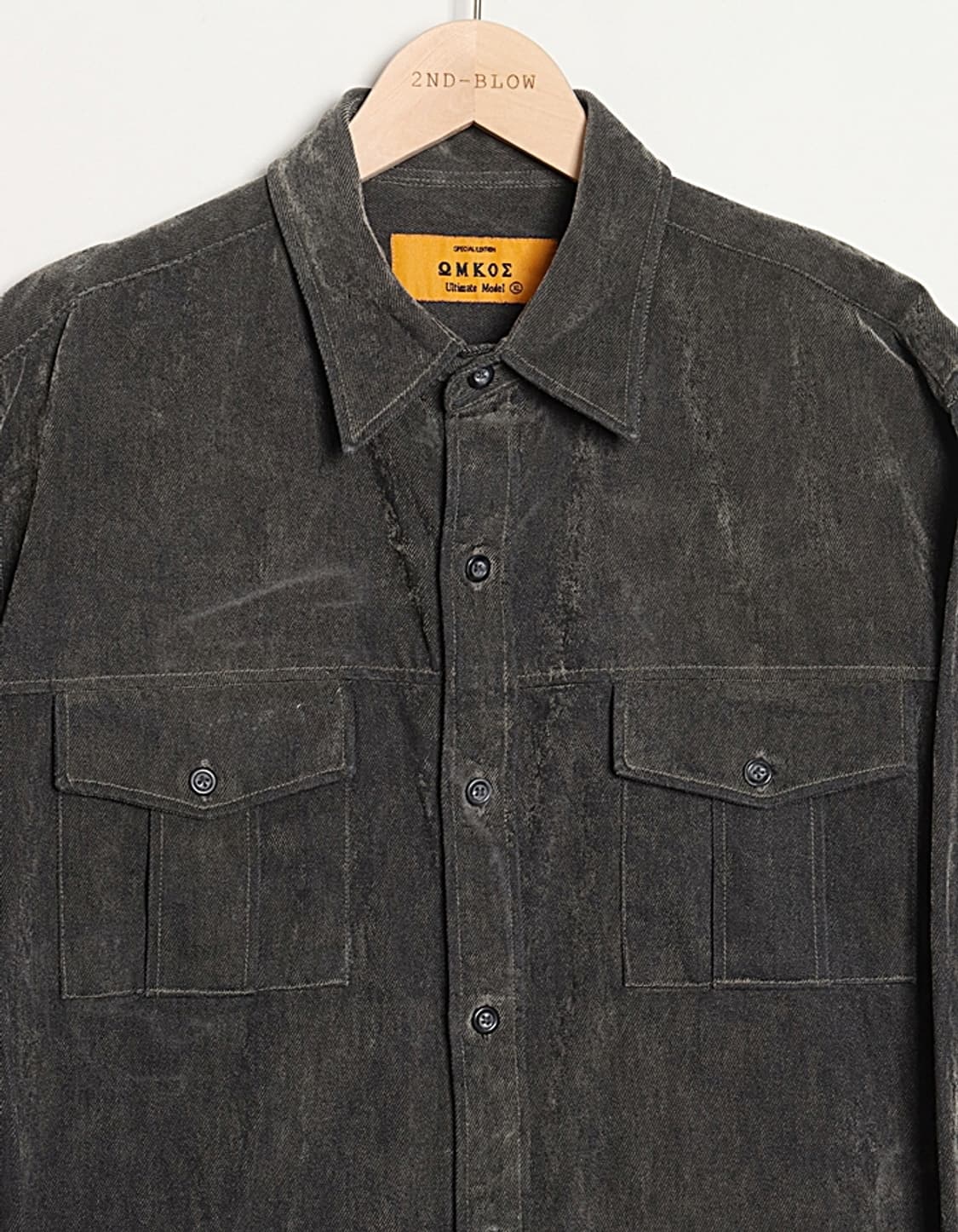 ΡΟΔΟΣ Satin Denim Work Shirts 상품이미지2