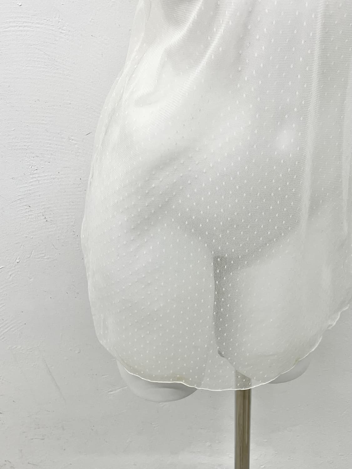 화이트 레이스 시어 자수 슬립 상품이미지3