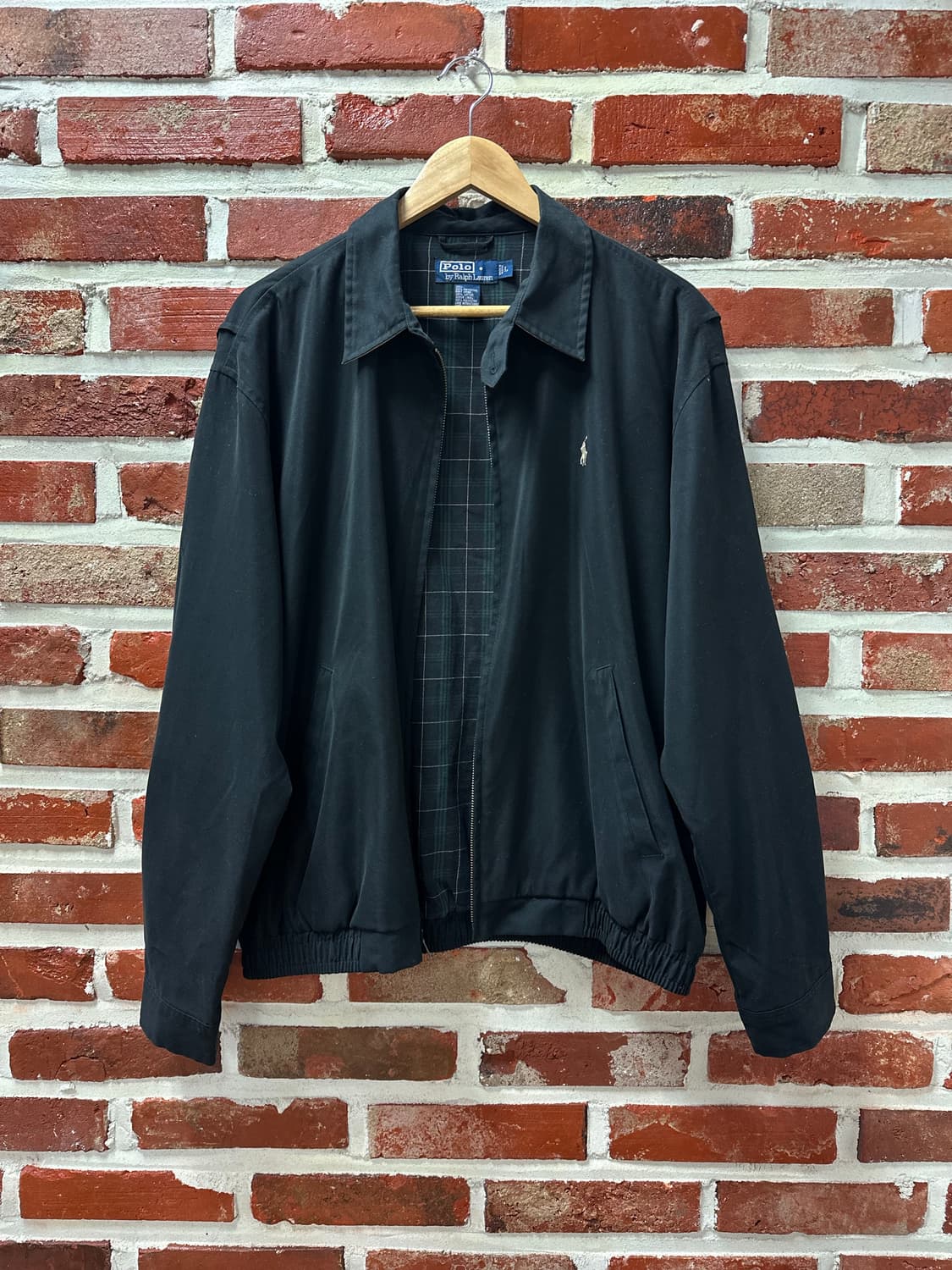 (L)폴로랄프로렌 안감 체크 스윙탑 블랙 상품이미지4