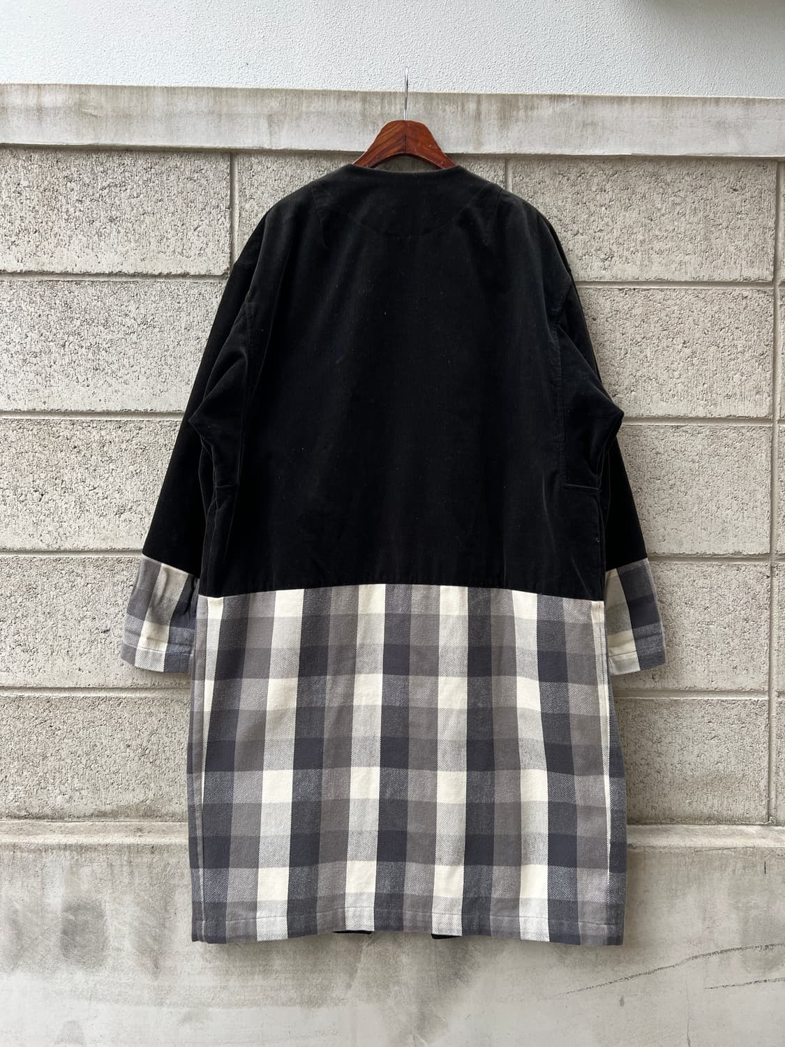 FACETASM BLACK CORDUROY 파세타즘 코듀로이 체크코트 상품이미지2