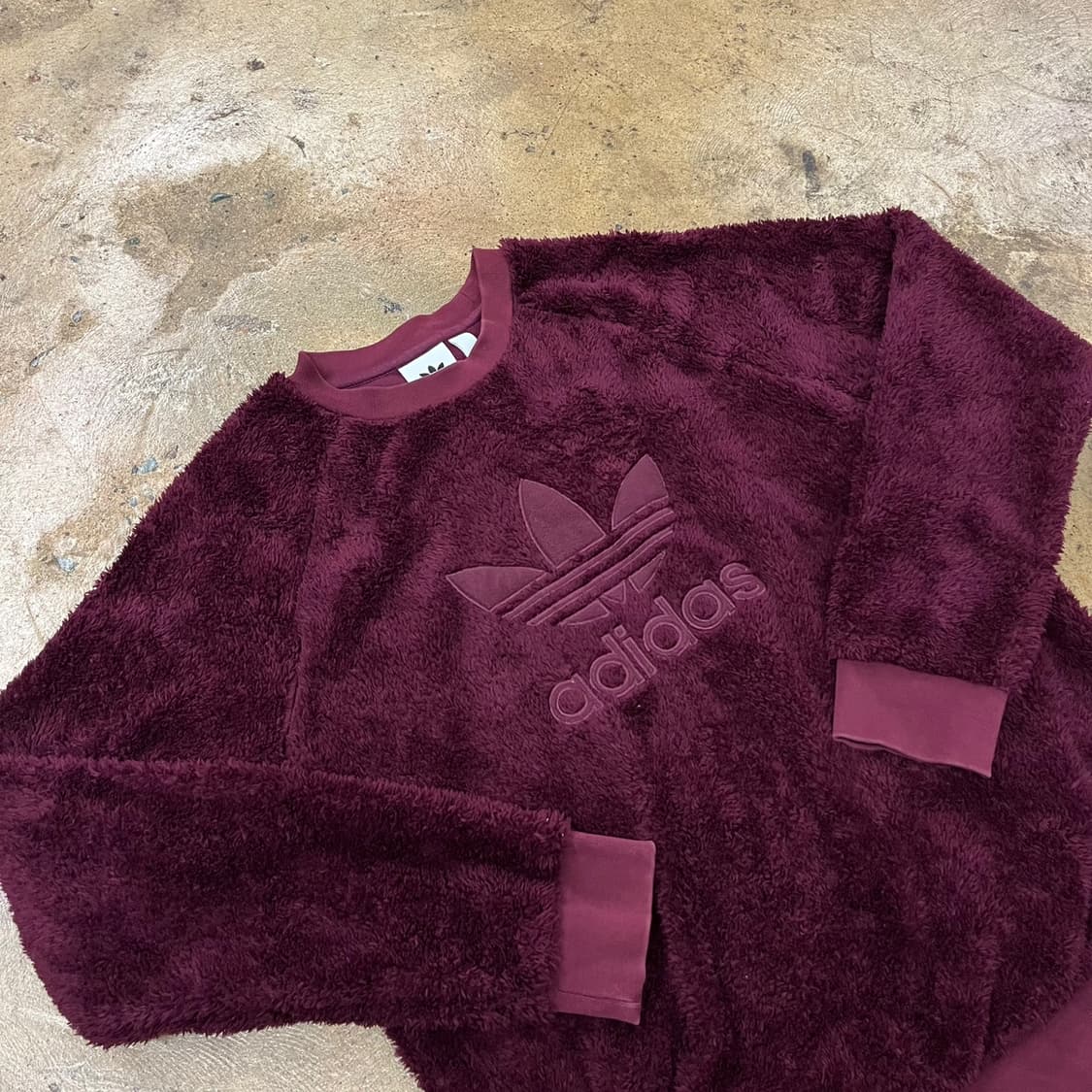 아디다스 양털 퍼플 자주 맨투맨  상품이미지1