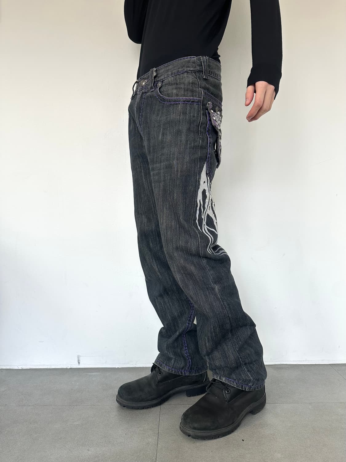 Victorious VTG 퍼플 윙 데님팬츠 상품이미지2