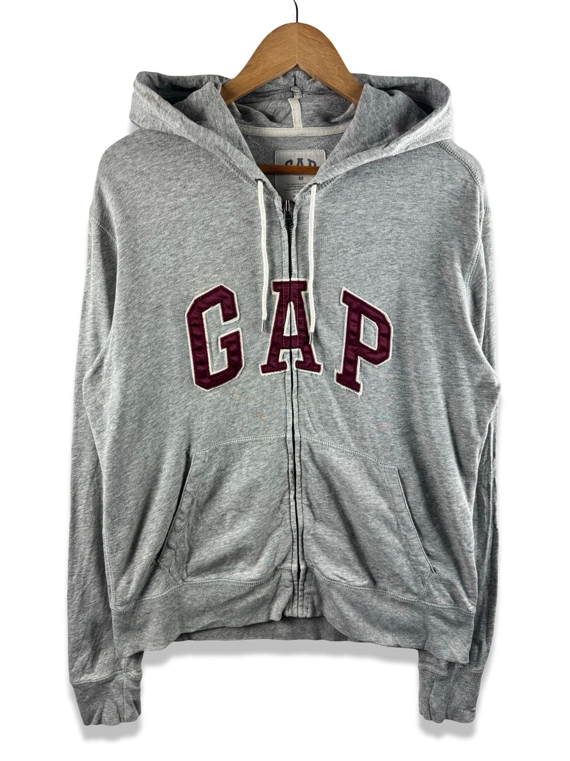 갭 그레이 버건디 헤리티지 후드집업2407 상품이미지1