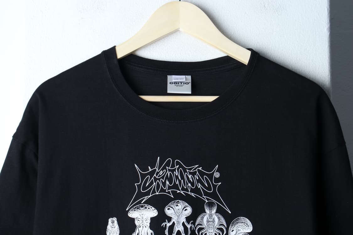 (XL-2XL) 크리틱 반팔 티셔츠 그래픽 에일리언 블랙-H32785 상품이미지3