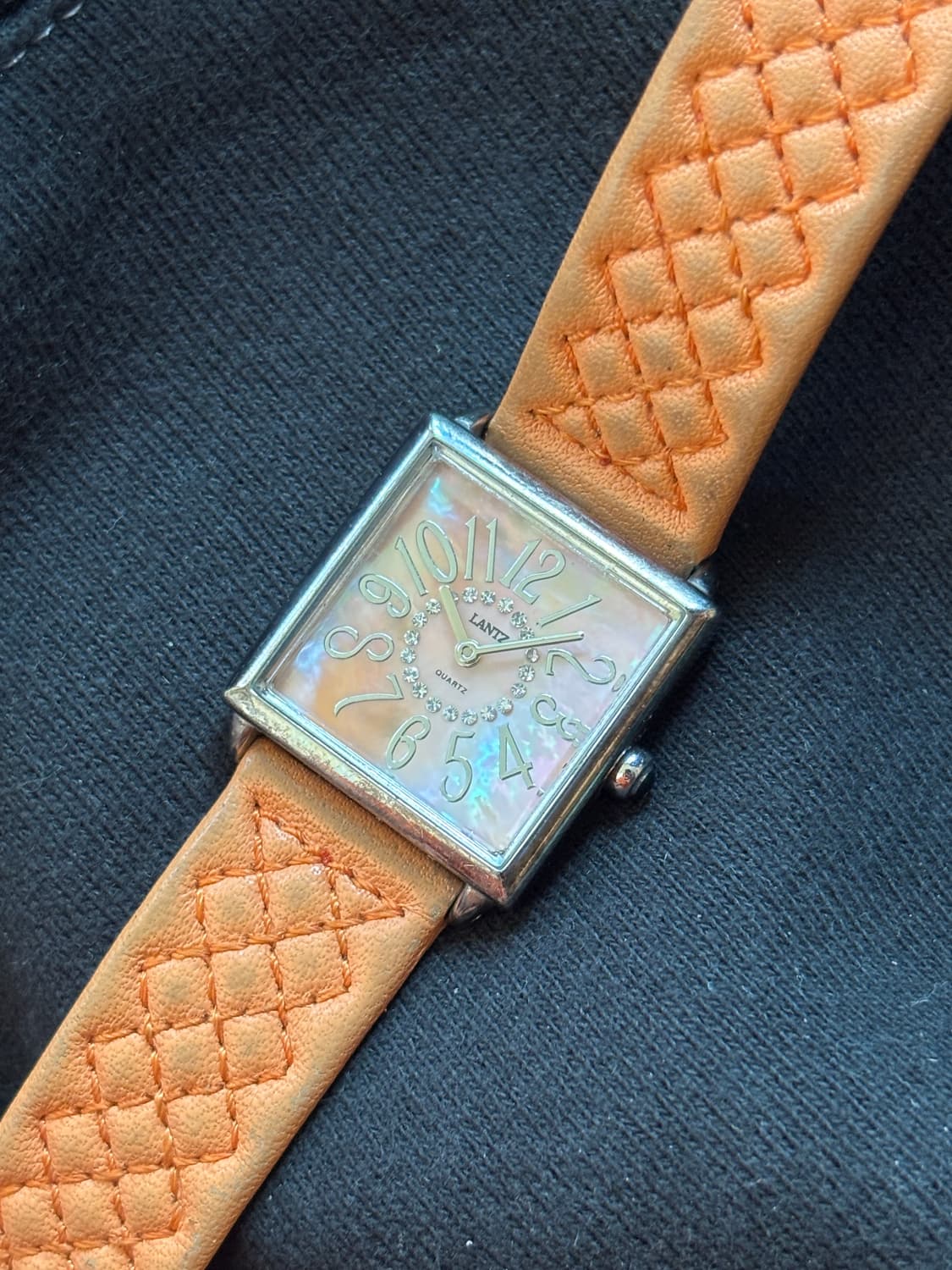 vintage Lantz quartz leather watch 상품이미지1