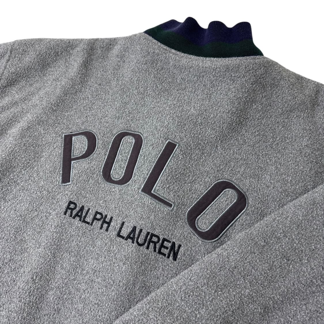 폴로 랄프로렌 빅로고 그레이 후리스 자켓 상품이미지1