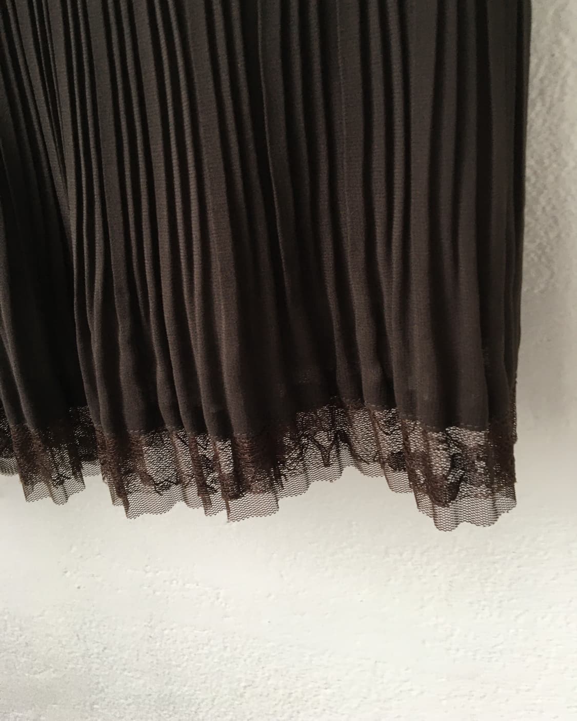 lace trimming pleats skirt 상품이미지2