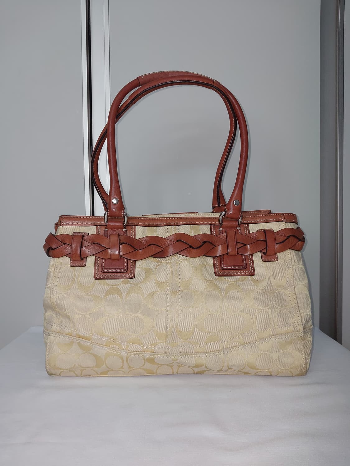 SALE🫶[정품] 코치 빈티지 태슬 옐로우 토트백 상품이미지5