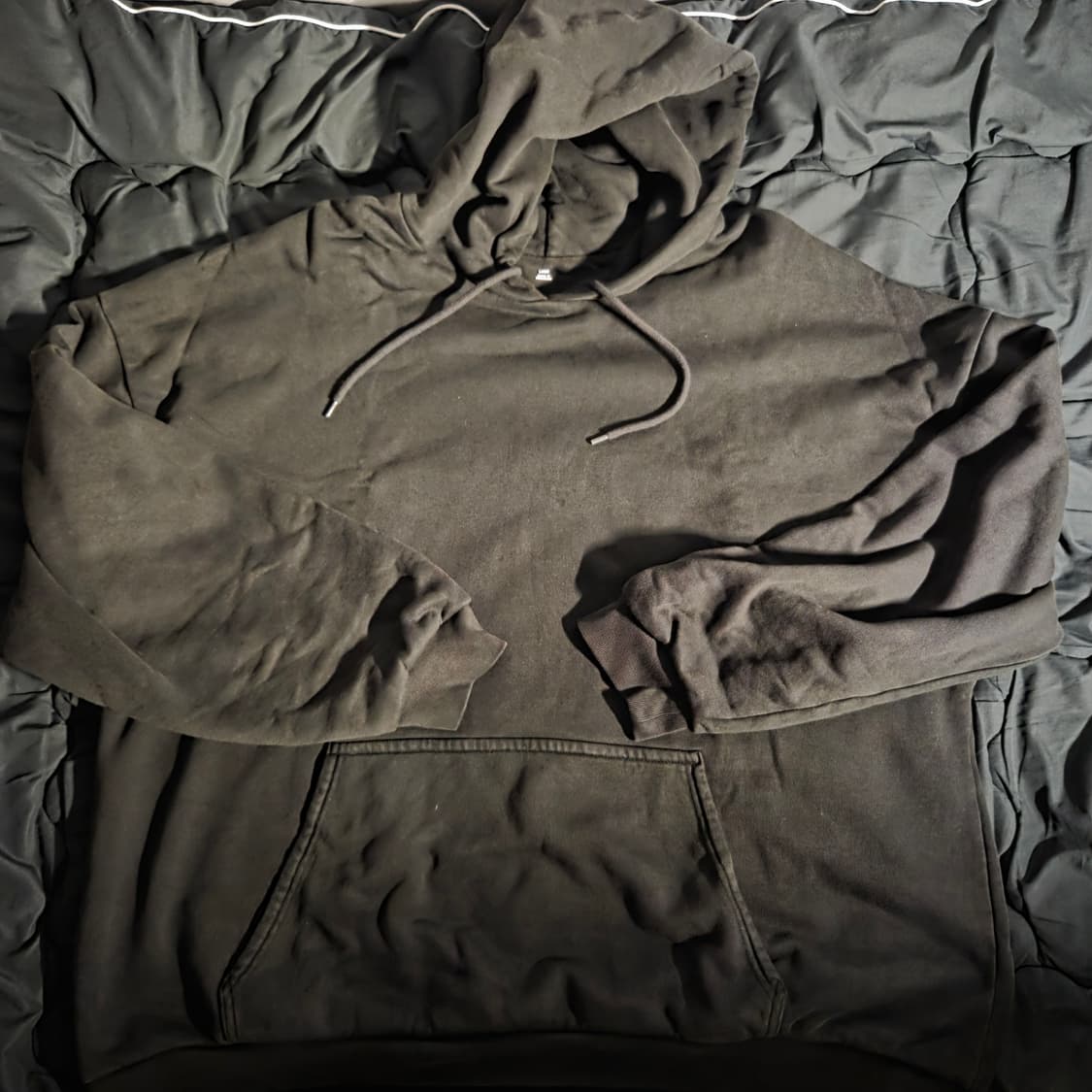 [L] 이지 갭 풀오버 후디 블랙 상품이미지1