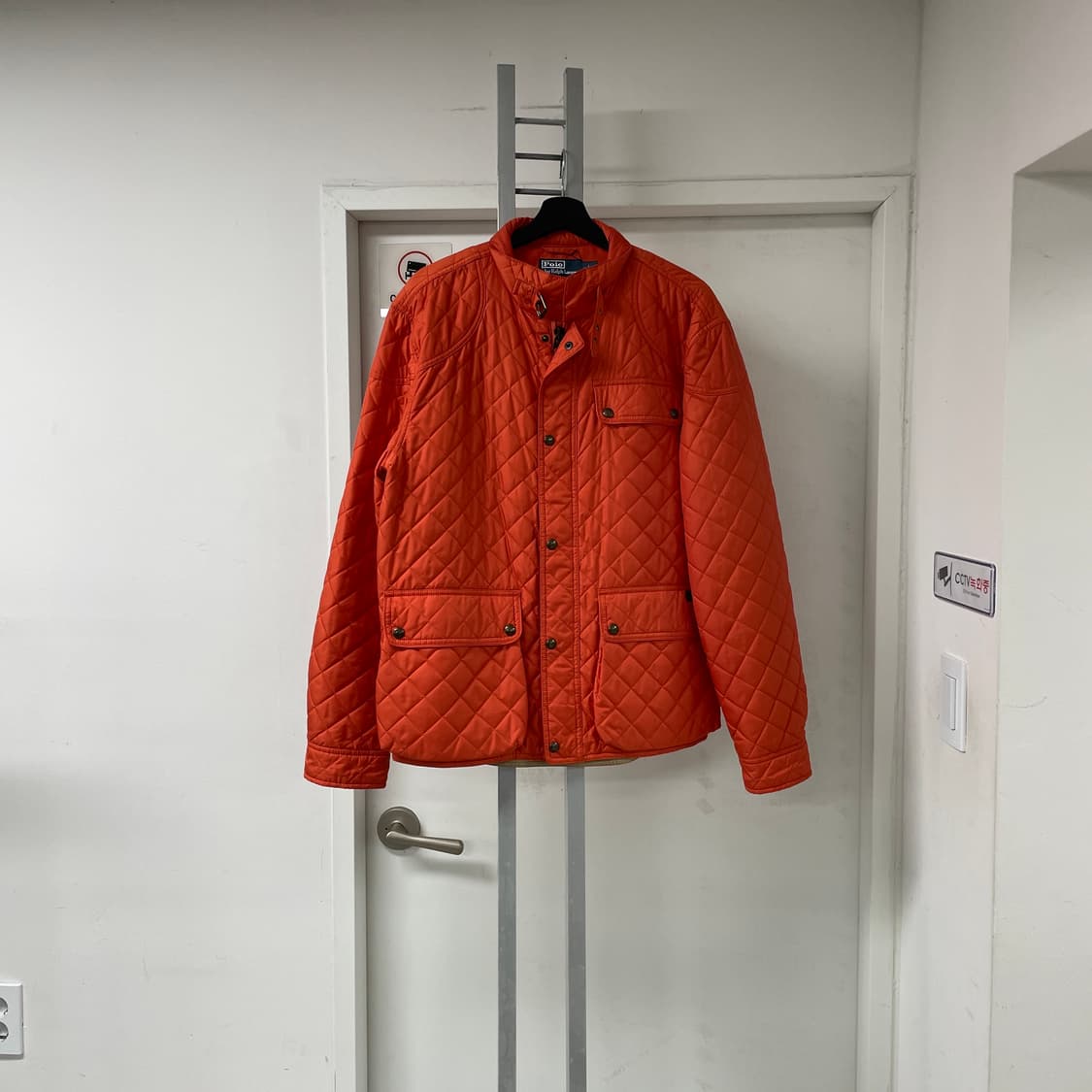 폴로 랄프로렌 오렌지 퀄팅 자켓 L 상품이미지1