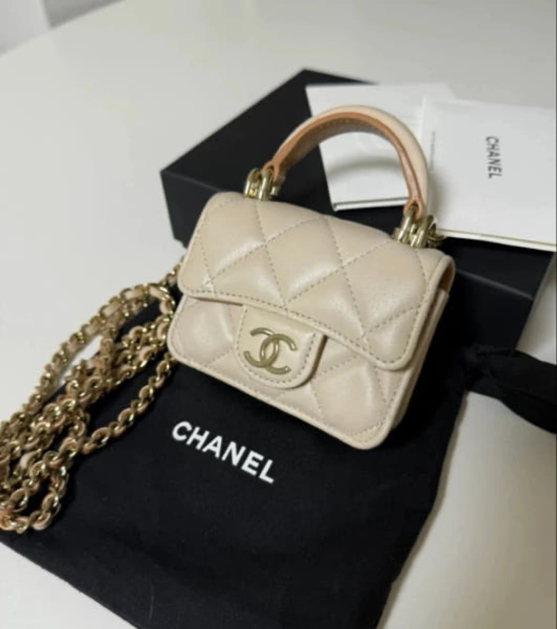 샤넬 탑핸들 미니백 풀박스 상품이미지1