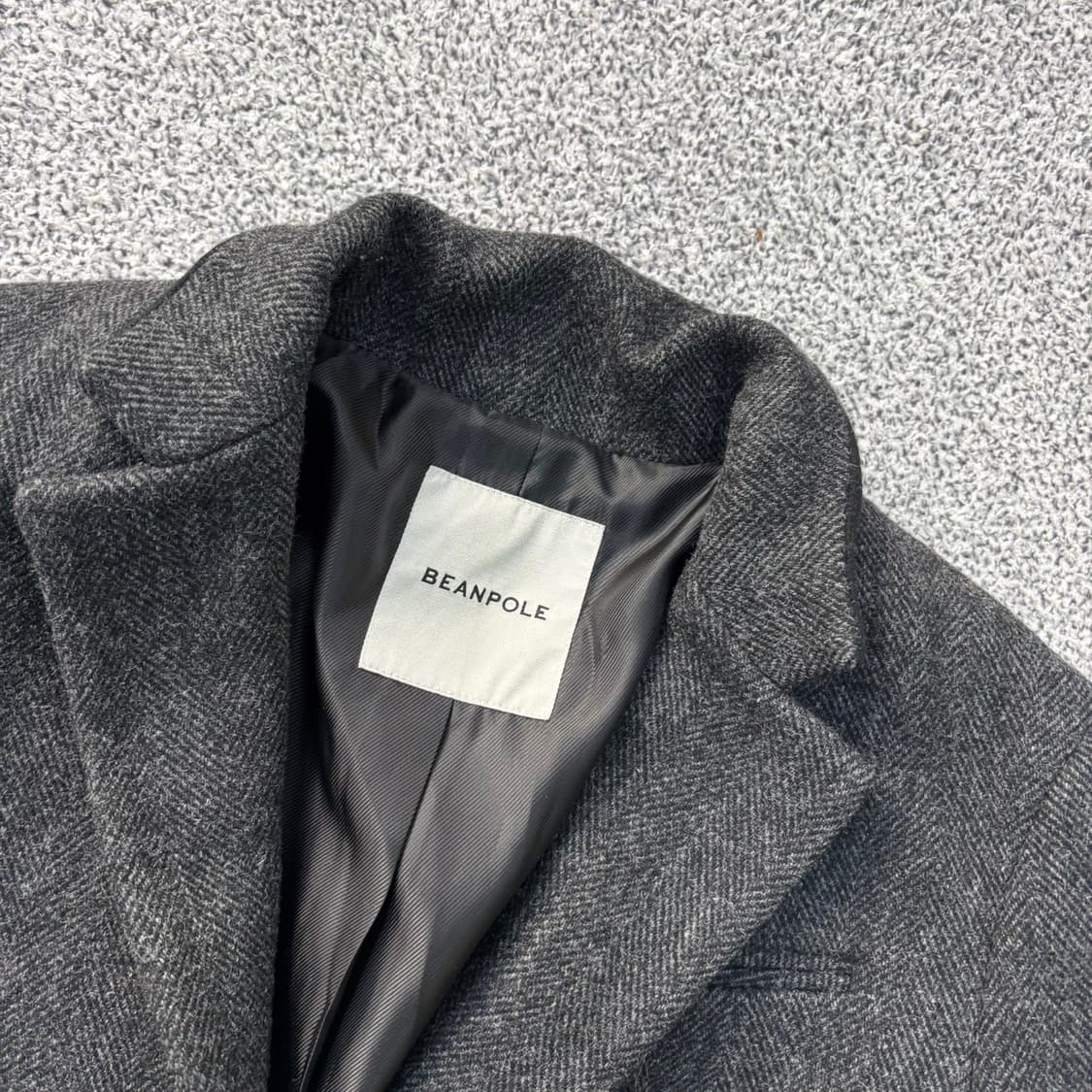 90 빈폴 여성 울 헤링본 코트 0401J 상품이미지2