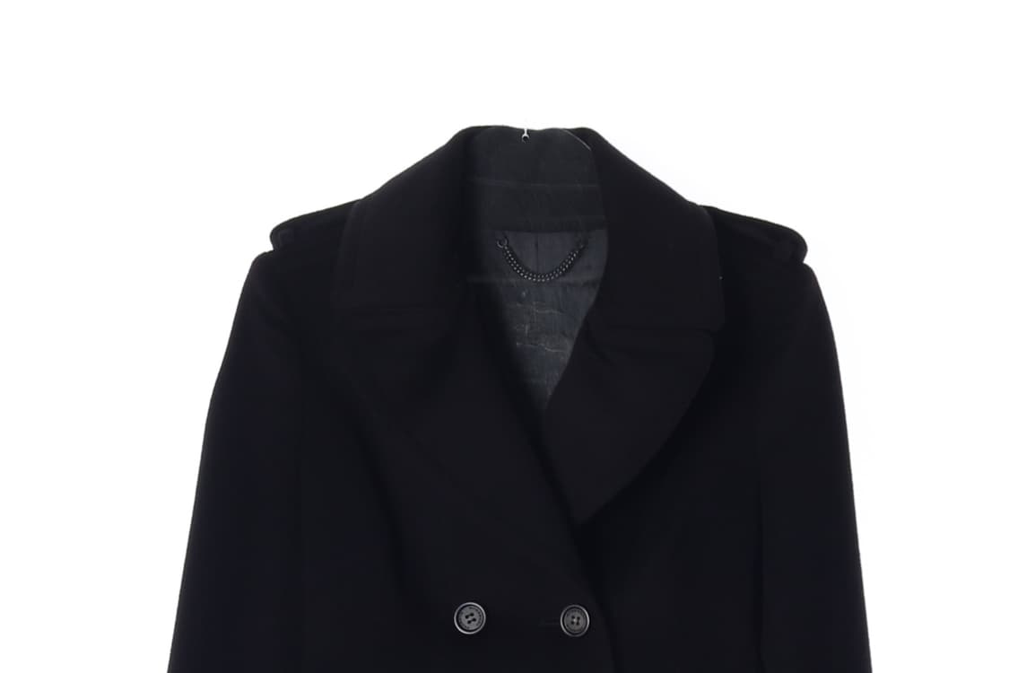 [S]버버리 프로섬 울캐시미어100% 블랙 피코트 더블 코트
 상품이미지3