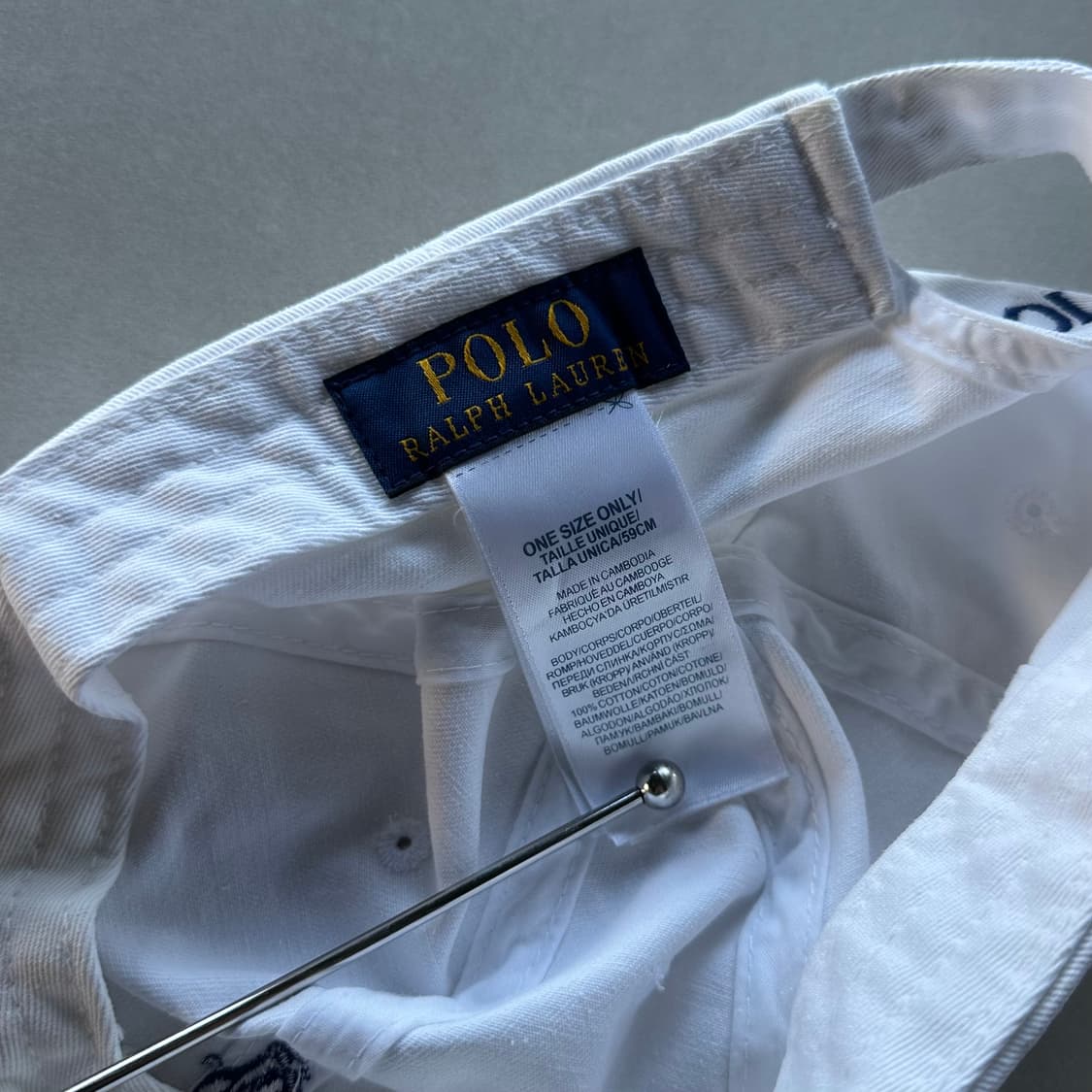 폴로 랄프로렌 화이트 치노 볼캡 모자 상품이미지8