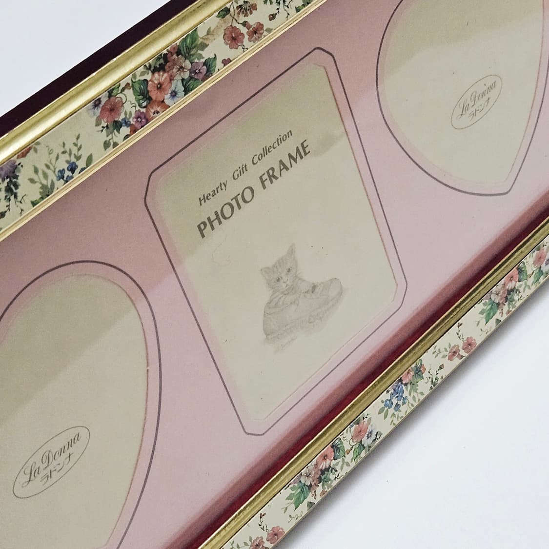 빈티지 플로랄 하트 고양이 액자 상품이미지4