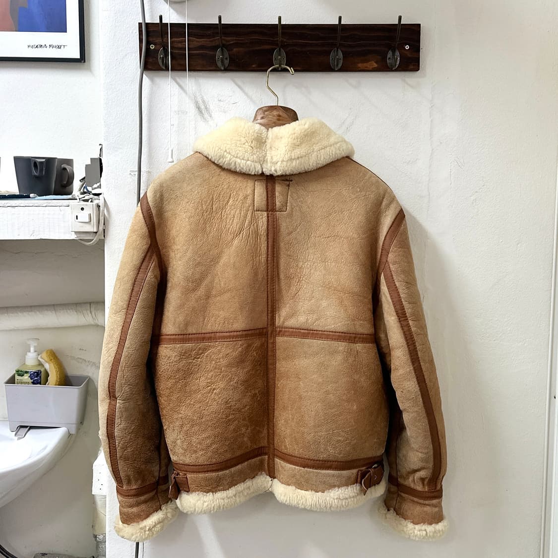 쇼트 schott b-3 무스탕 가죽 자켓 40 상품이미지2