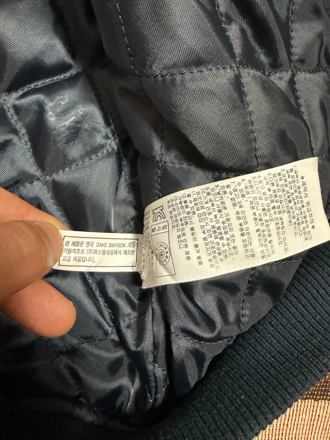 44-55) 닥스 여성 바시티 스타디움 자켓 네이비 상품이미지6