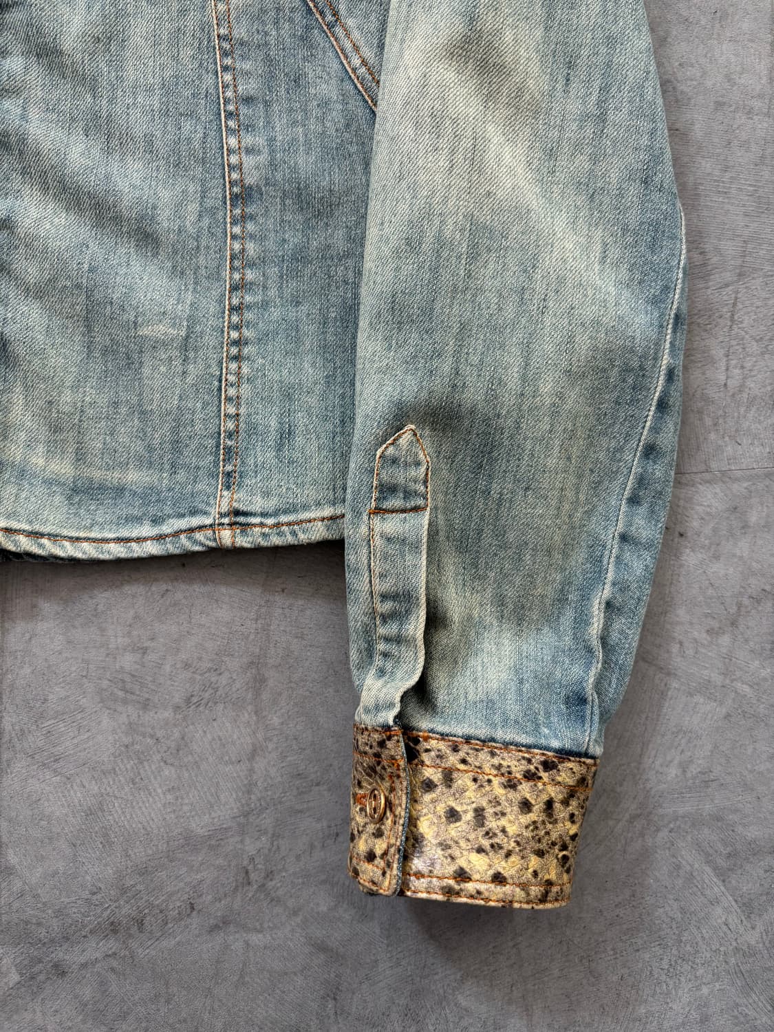 D&G 돌체앤가바나 파이톤 데님 웨스턴 셔츠 상품이미지7