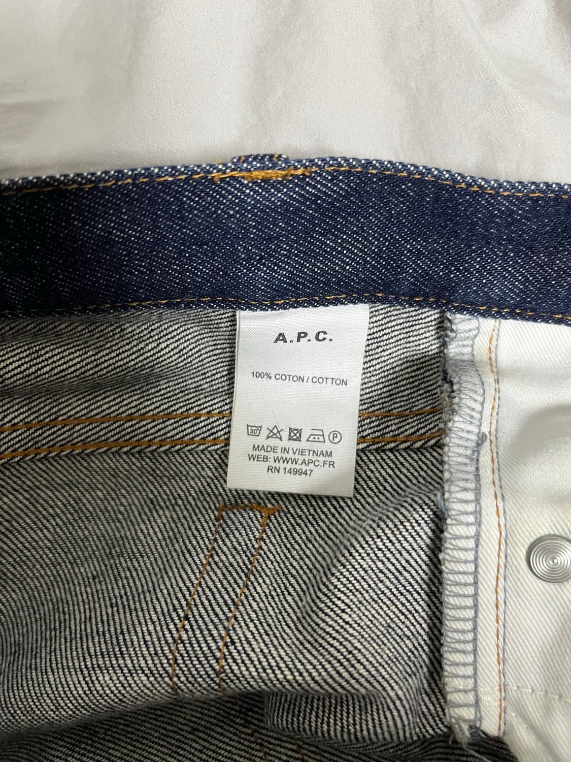 APC 아페쎄 쁘띠뉴 셀비지 생지 28 상품이미지4
