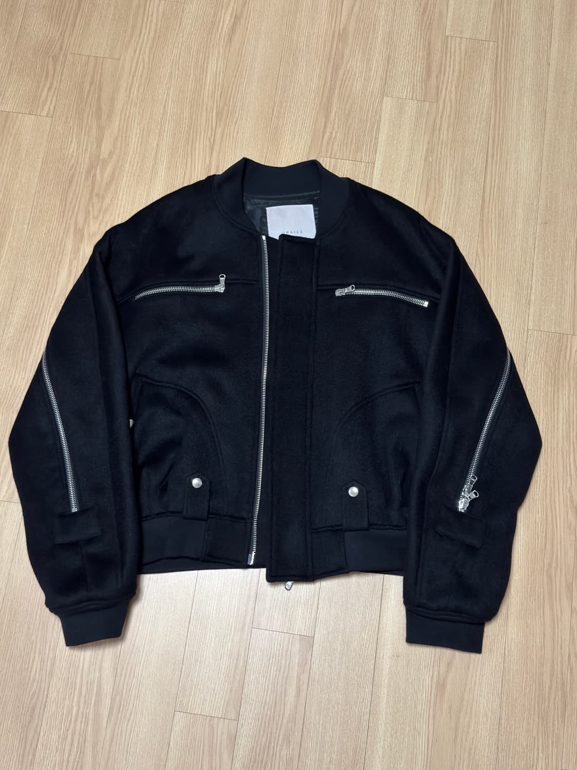 그레일즈 백지퍼 캐시미어 봄버 3사이즈 상품이미지1