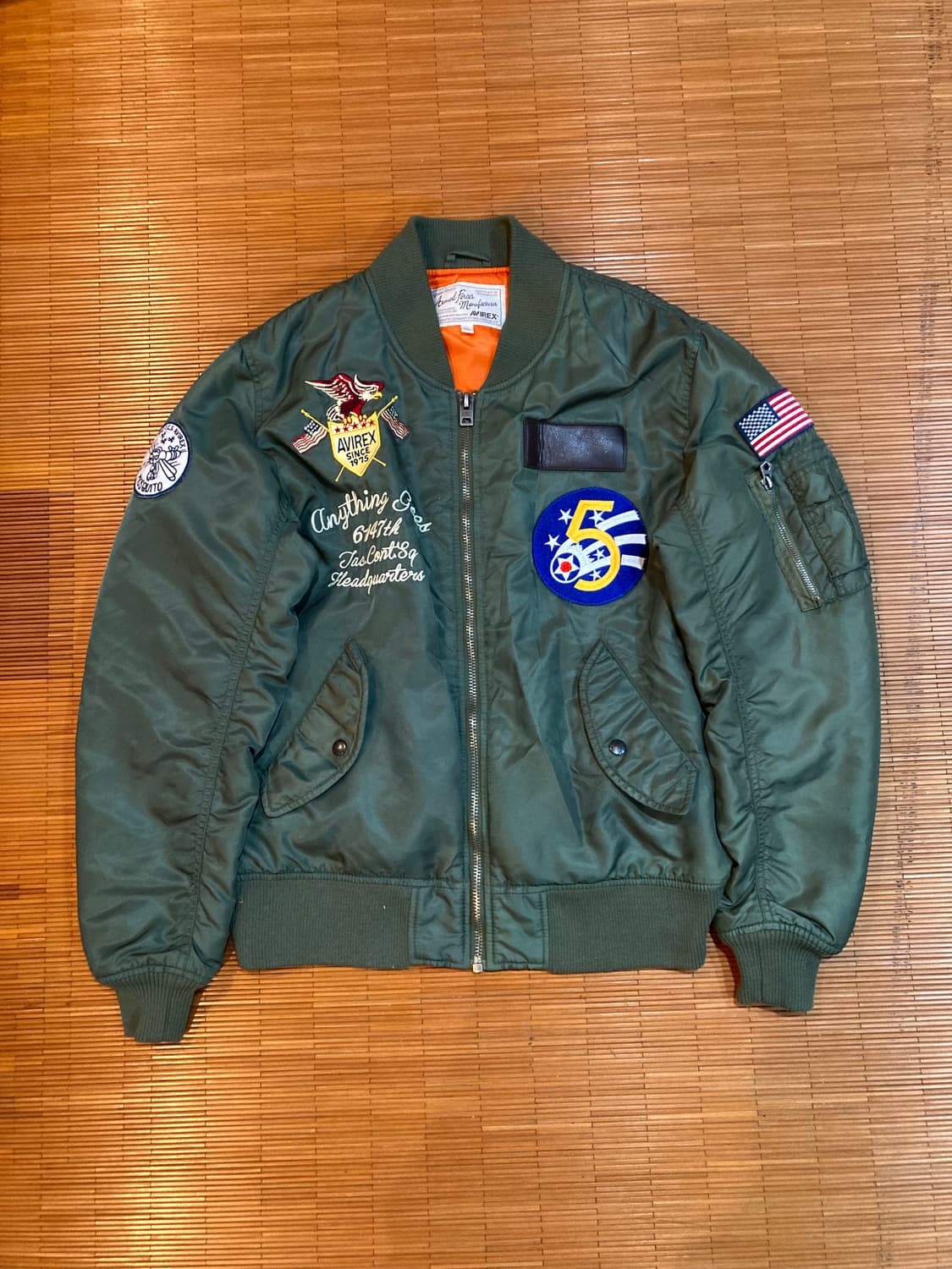 L-2 5th 에어포스 모스키토클럽 플라이트 봄버 상품이미지1