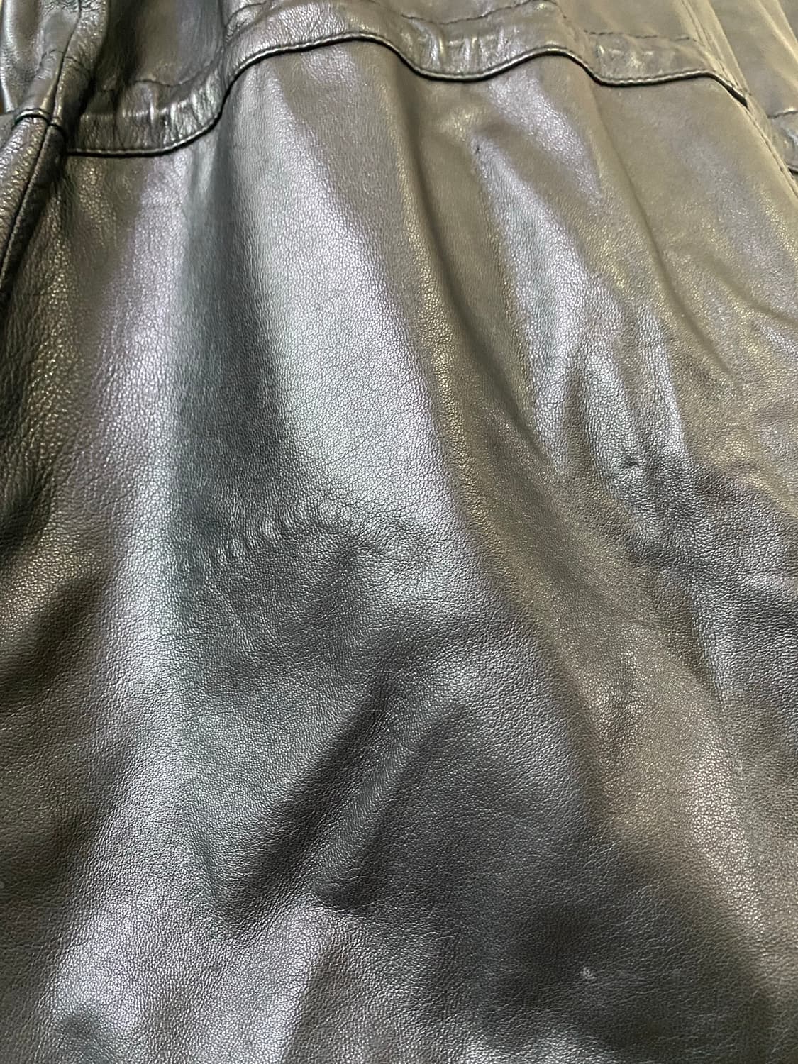 vtg leather parka 상품이미지9