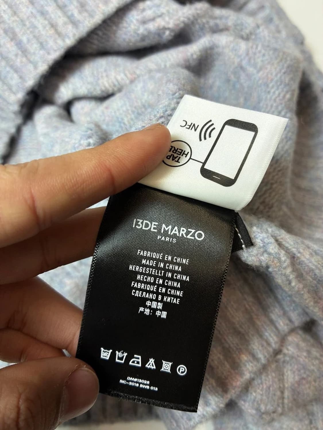 13DE MARZO 큐빅 크롭 케이블 니트 가디건 PN8717 상품이미지9