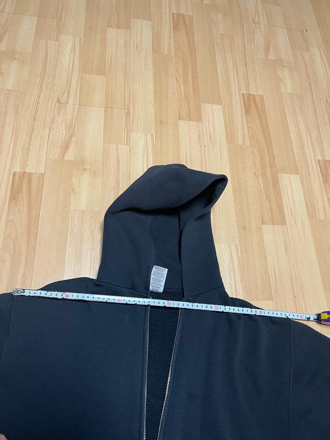 러셀 애슬래틱 빈티지 후드집업 블랙 상품이미지8