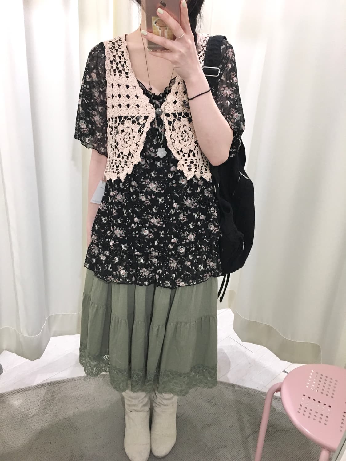 Ditsy Floral Balloon Blouse 상품이미지4