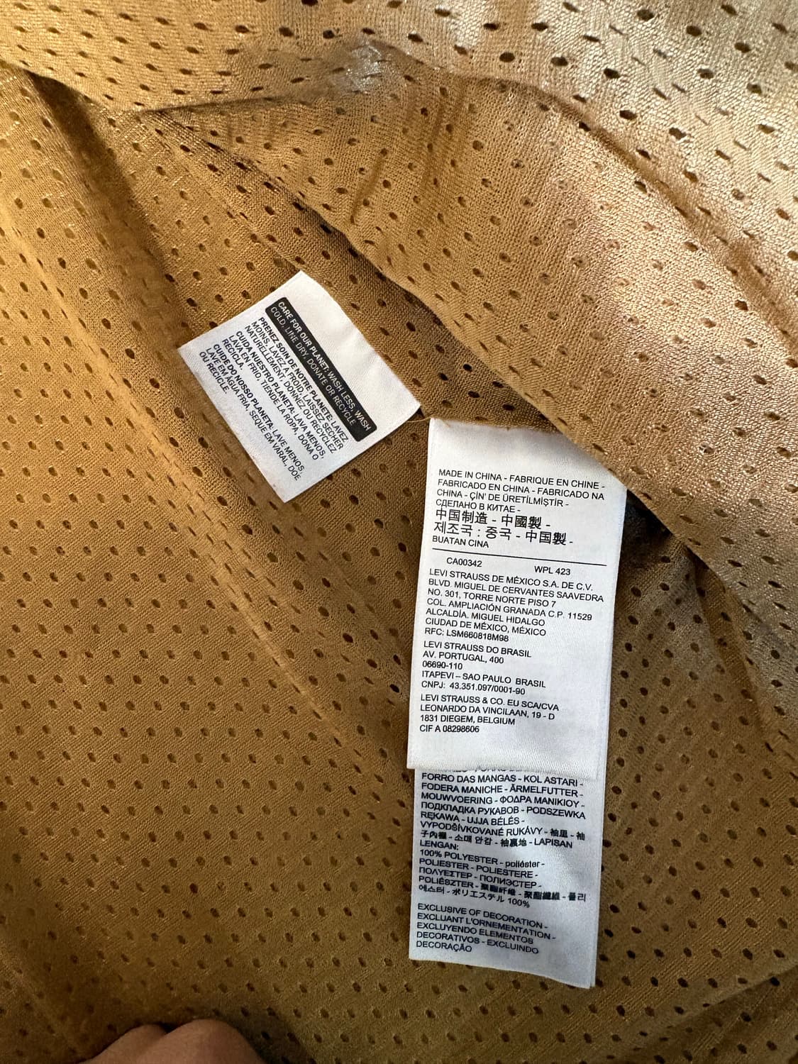 리바이스 뽀글이 플리스 자켓 베이지 상품이미지4