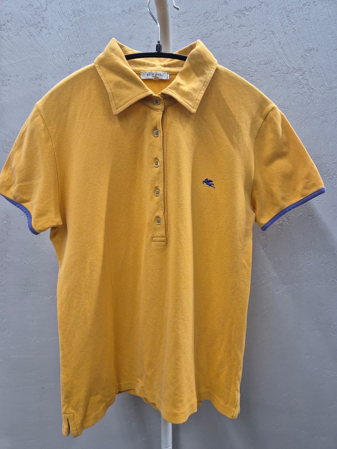 에트로 옐로우 카라 반팔 티셔츠 46 상품이미지2