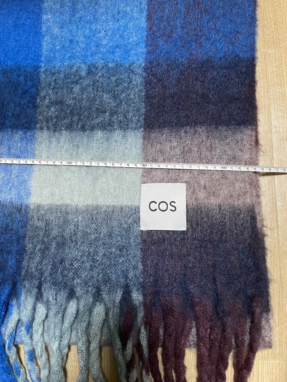 COS 코스 모헤어 체크 머플러 새상품:) 코스머플러 코스목도리 상품이미지3