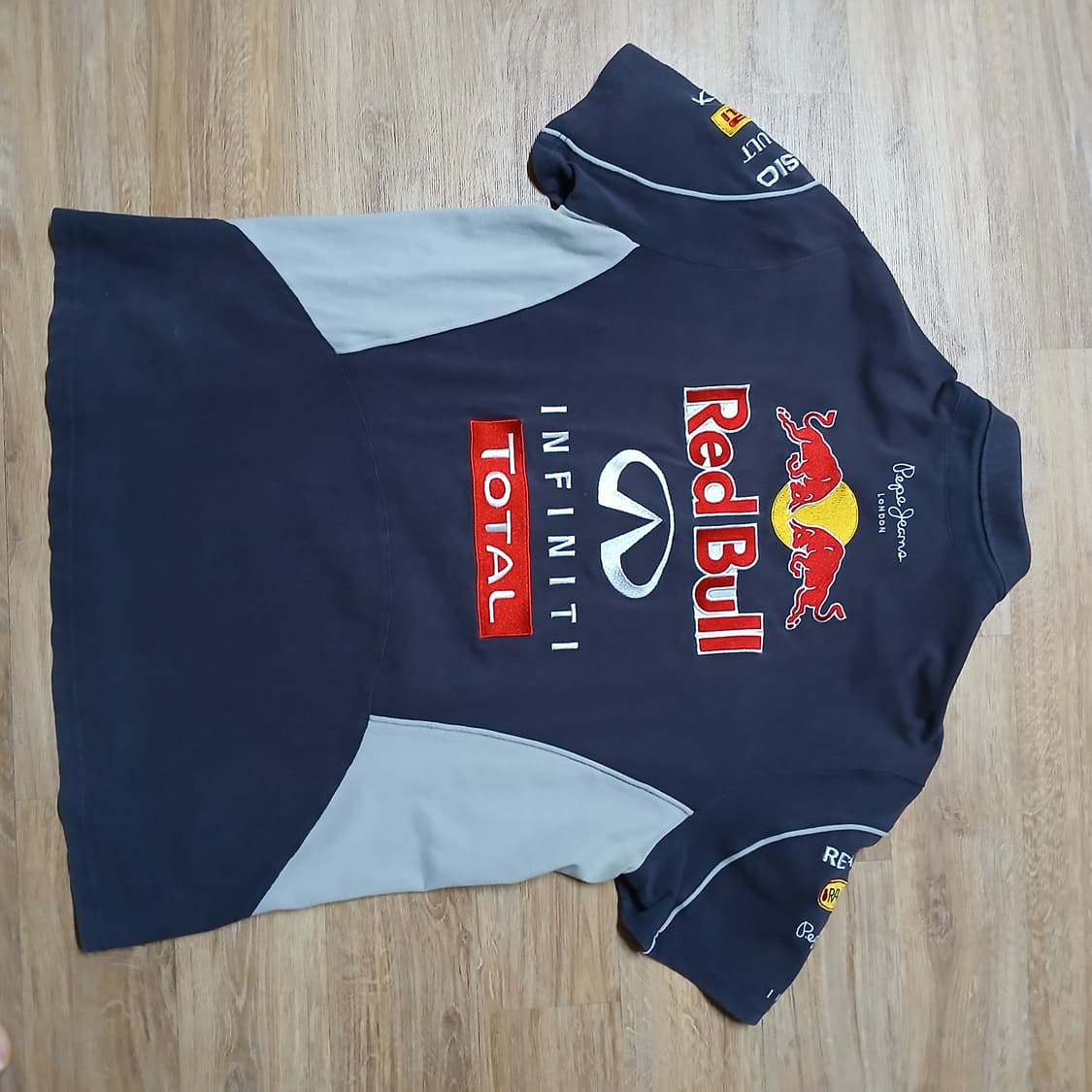 페페진스 레이싱 레드불 반팔 카라티 스트릿 빈티지 남녀공용 상품이미지5