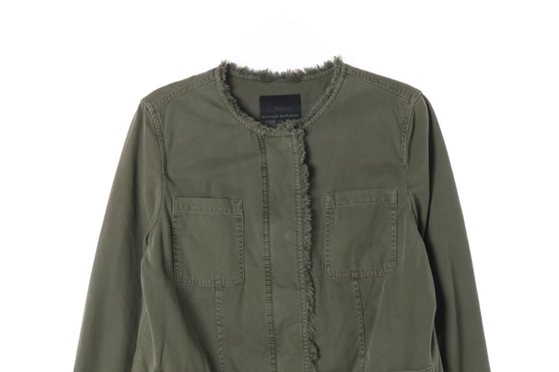 바나나리퍼블릭 빈티지 무드 노카라 자켓 M 상품이미지3