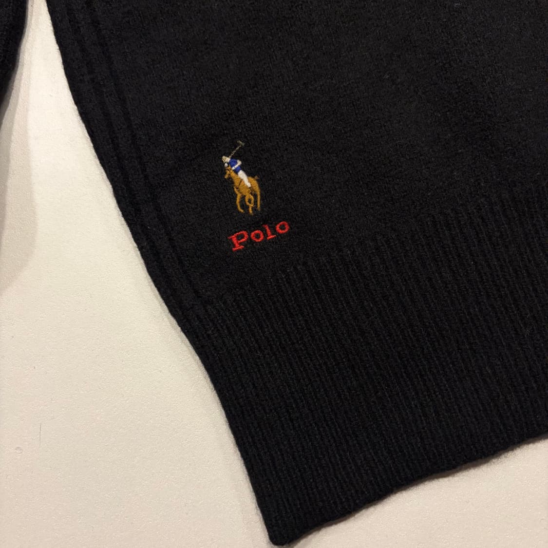 [XS] 폴로 랄프로렌 울 캐시미어 혼방 블랙 니트 스웨터 B961 상품이미지6