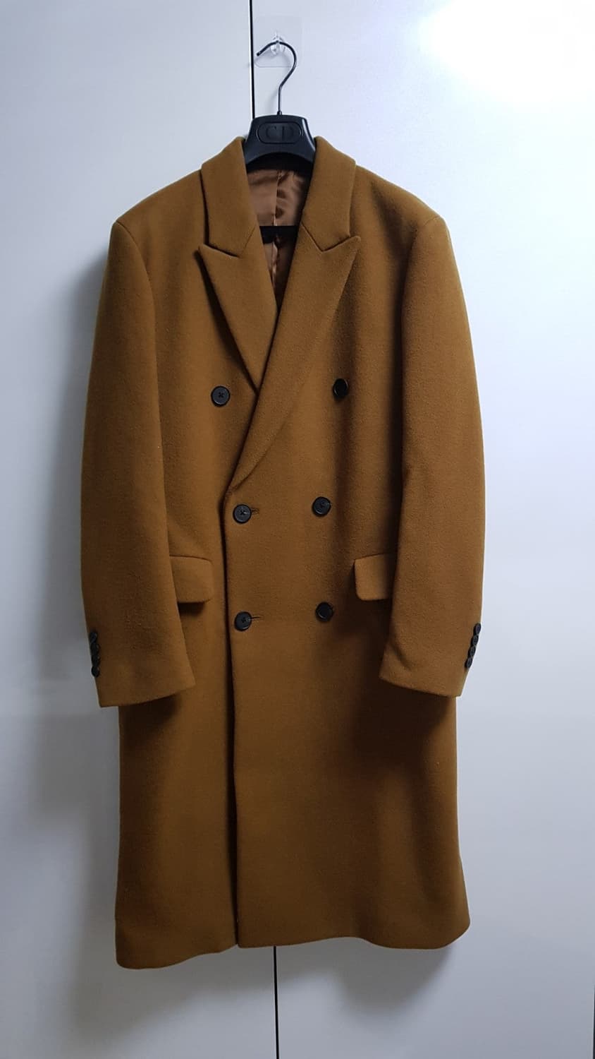 TNGT 캐시미어 블랜디드 브라운 더블 브레스티드 코트 상품이미지2