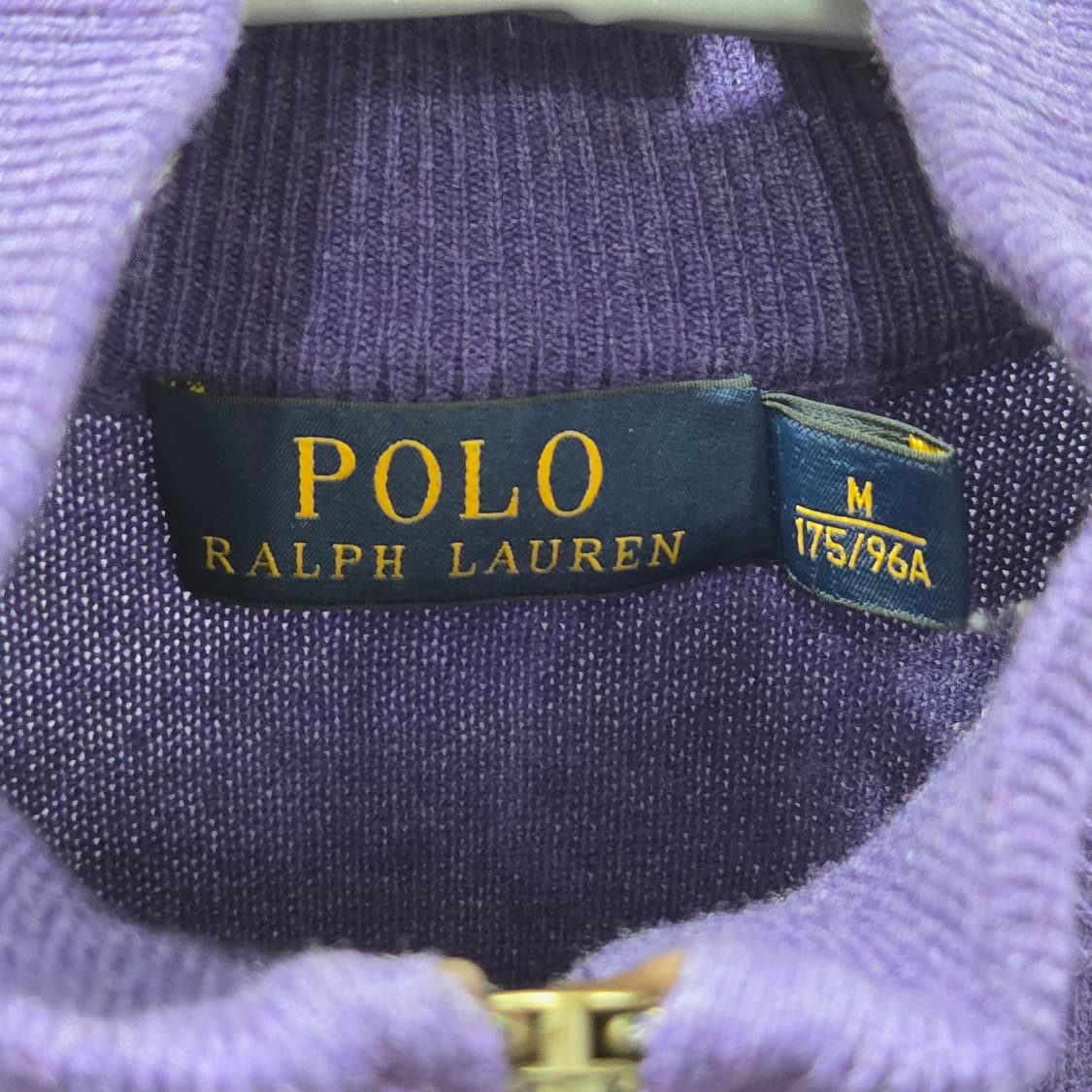 폴로랄프로렌 메리노울 풀오버 하프집업 니트 M 상품이미지3